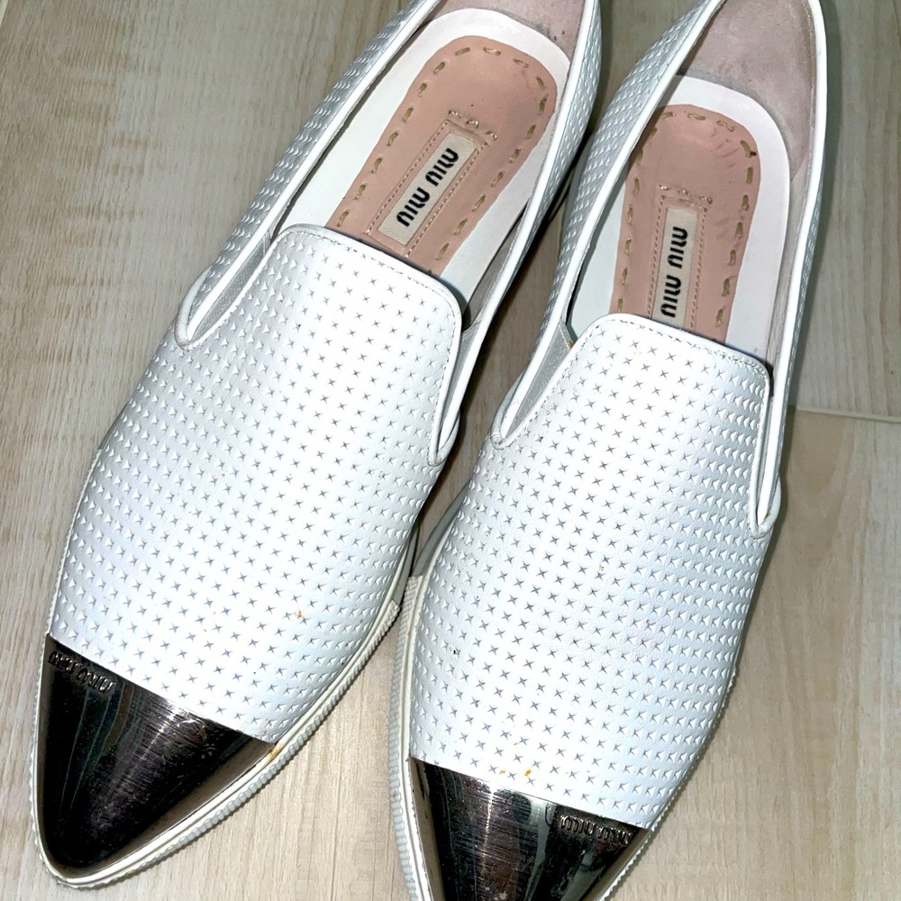 Miu Miu Flat Slip-on Sneaker 35.5